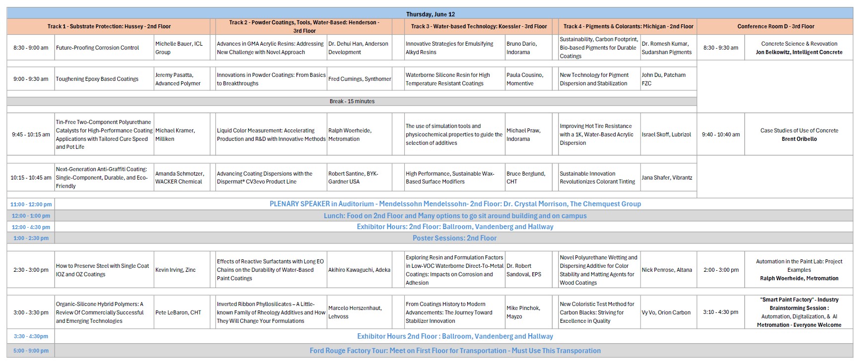 Thursday Speaker and Short Courses v3 Thursday Speaker and Short Courses v3
